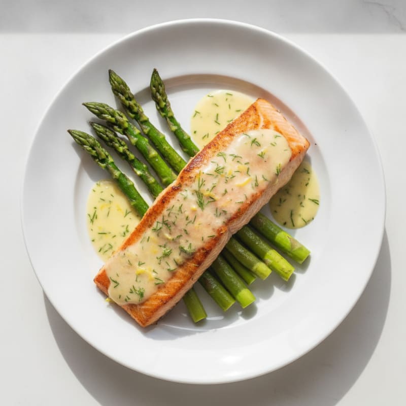 Pan-Seared Salmon with Lemon-Dill Sauce