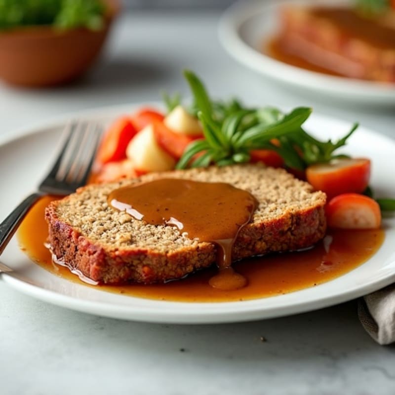 Healthy Lean Meatloaf with Savory Gravy