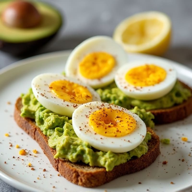Everything Spiced Hard-Boiled Eggs with Creamy Avocado Toast