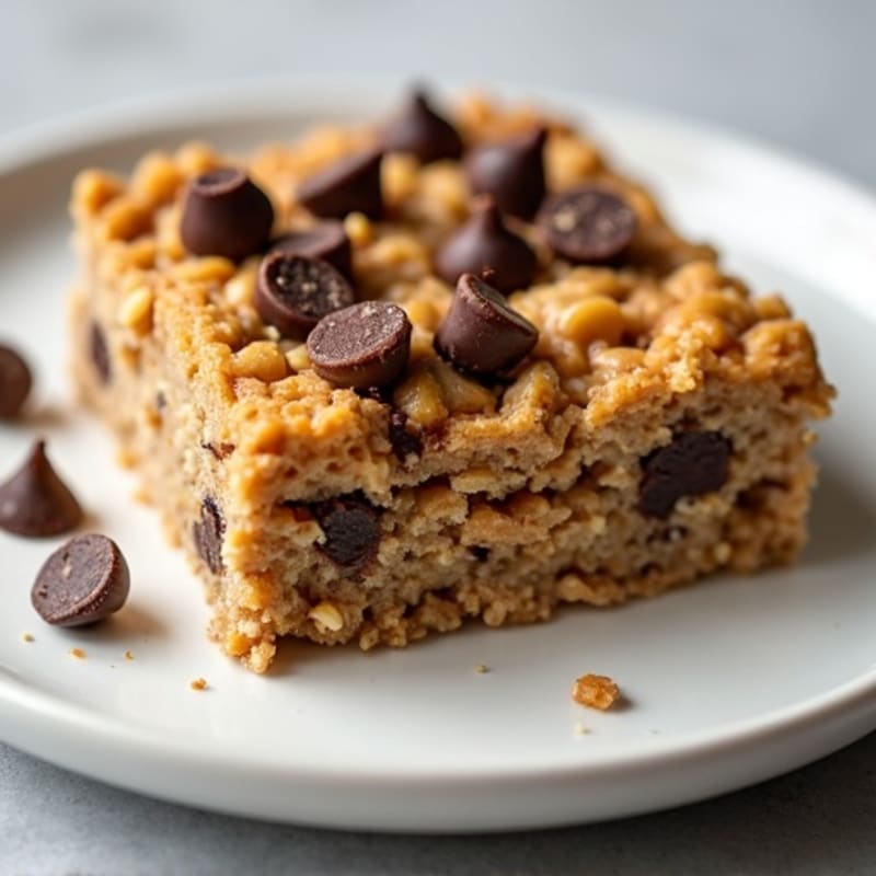 Chewy Peanut Butter Chocolate Chip Protein Baked Oats