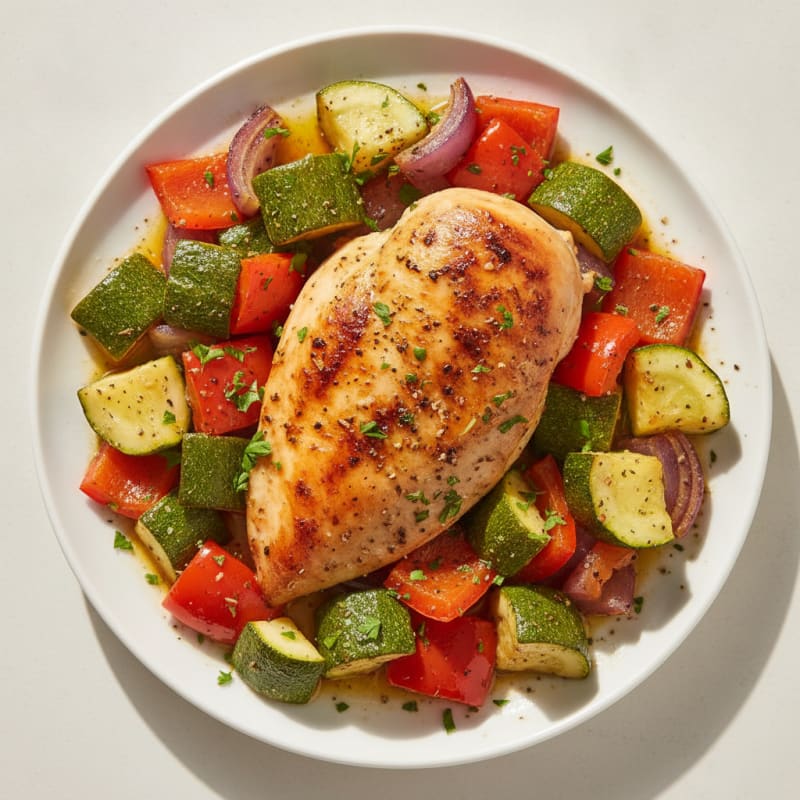 Herb-Roasted Italian Chicken with Vegetables
