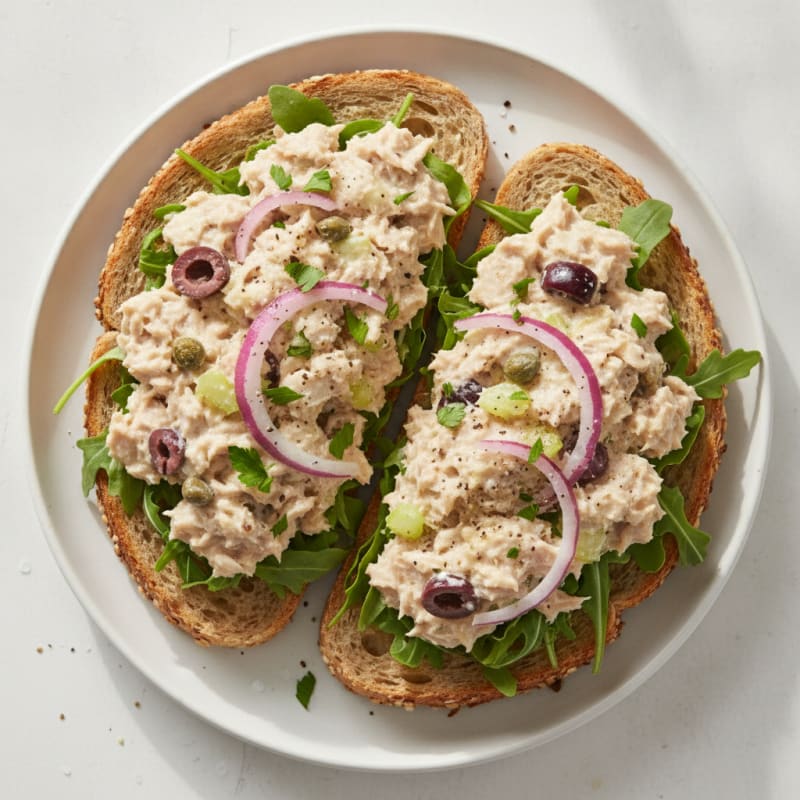 Mediterranean Tuna Salad Sandwich