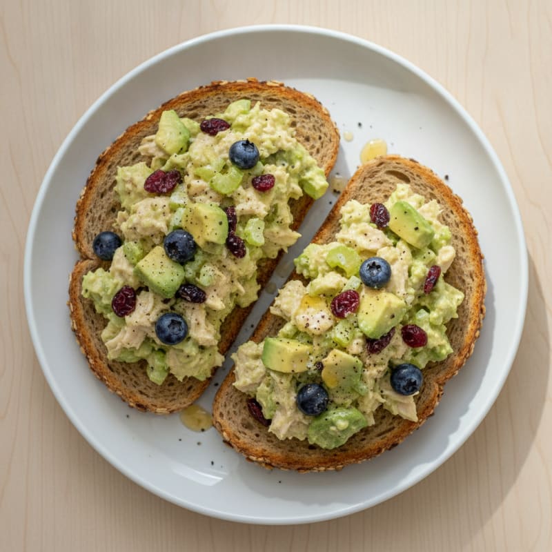 Sweet Canned Chicken Salad with Avocado