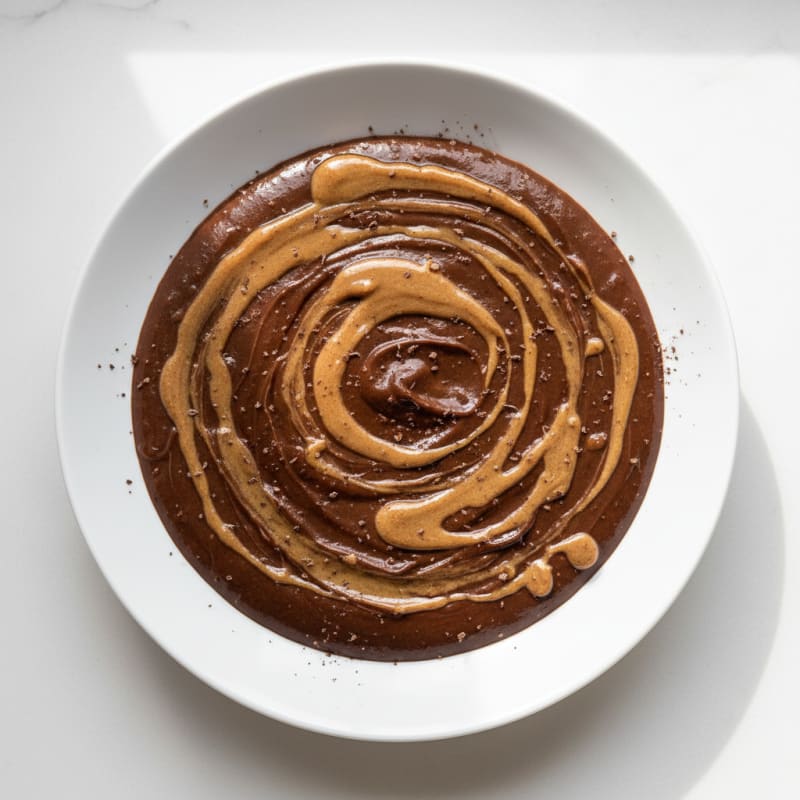 Silky Chocolate Protein Pudding with Almond Butter