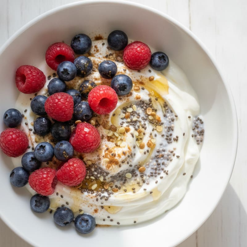 Yogurt Chia Seed Medley with Berries