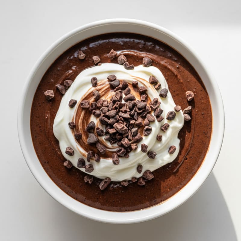 Silky Chocolate Protein Pudding with Greek Yogurt