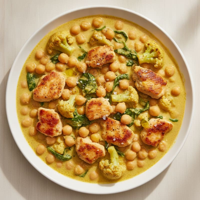 Chickpea and Vegetable Curry Bowl