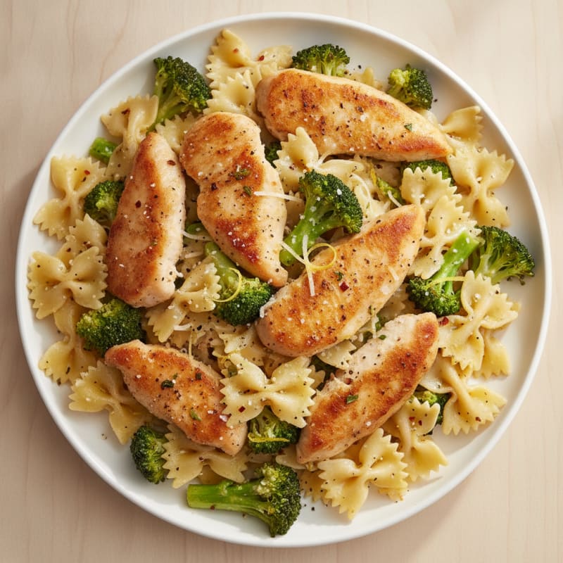 Broccoli and Lemon Farfalle Pasta