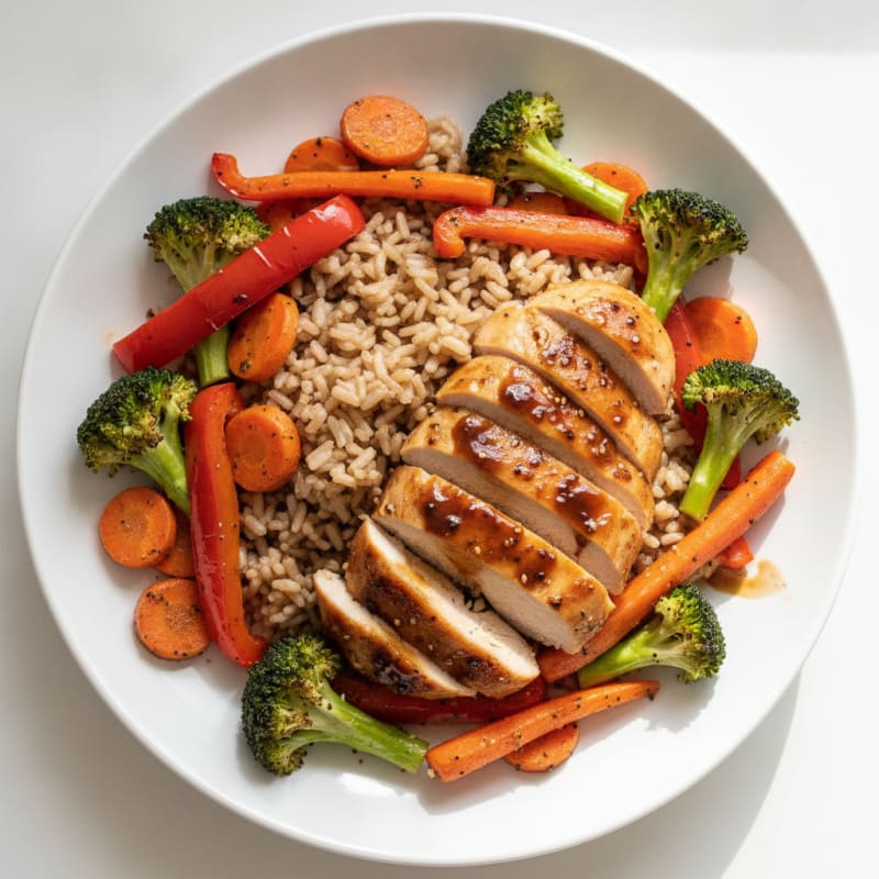 Teriyaki Chicken with Roasted Vegetables