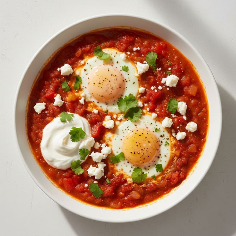 Authentic Shakshuka with Feta and Herbs