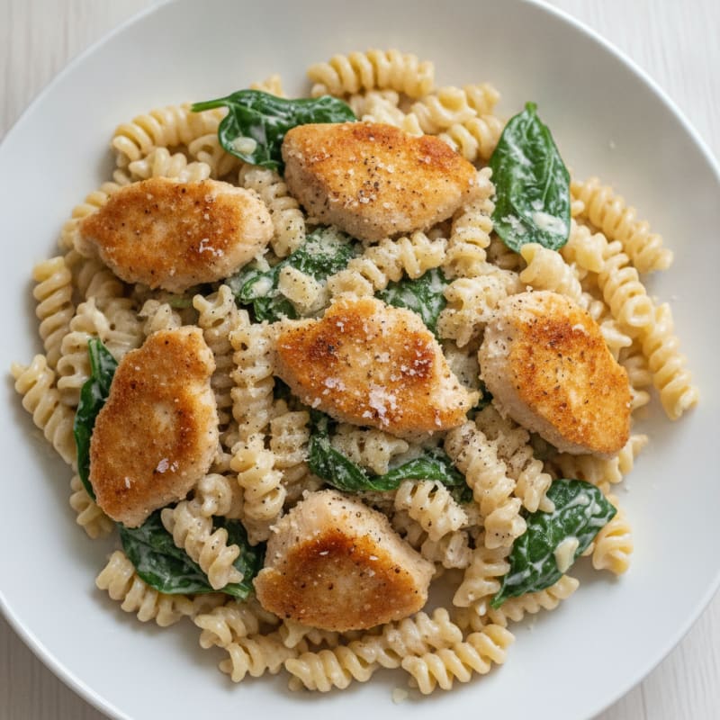 Garlic Parmesan Chicken Alfredo Pasta