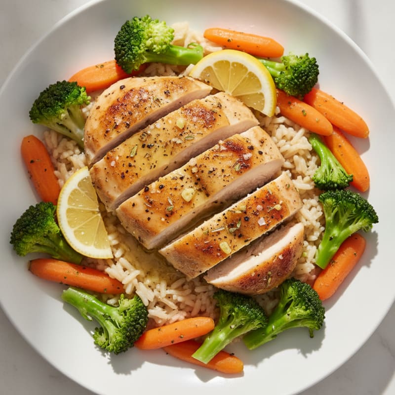 Lemon Herb Roasted Chicken with Vegetables