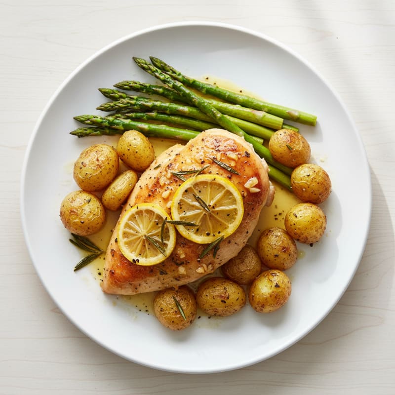 Crispy Lemon-Herb Roasted Chicken