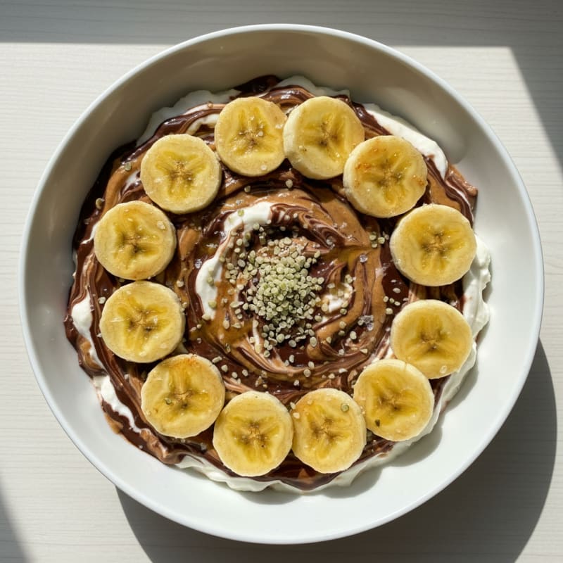 Chocolate Peanut Butter Swirl Yogurt