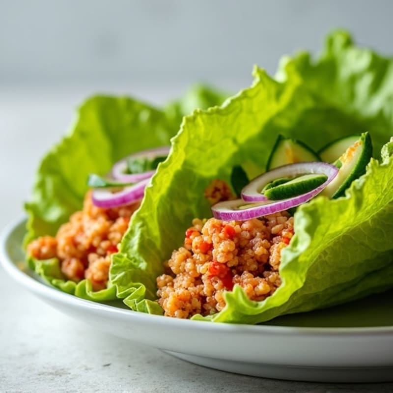 Spicy Sriracha Tuna Lettuce Wrap
