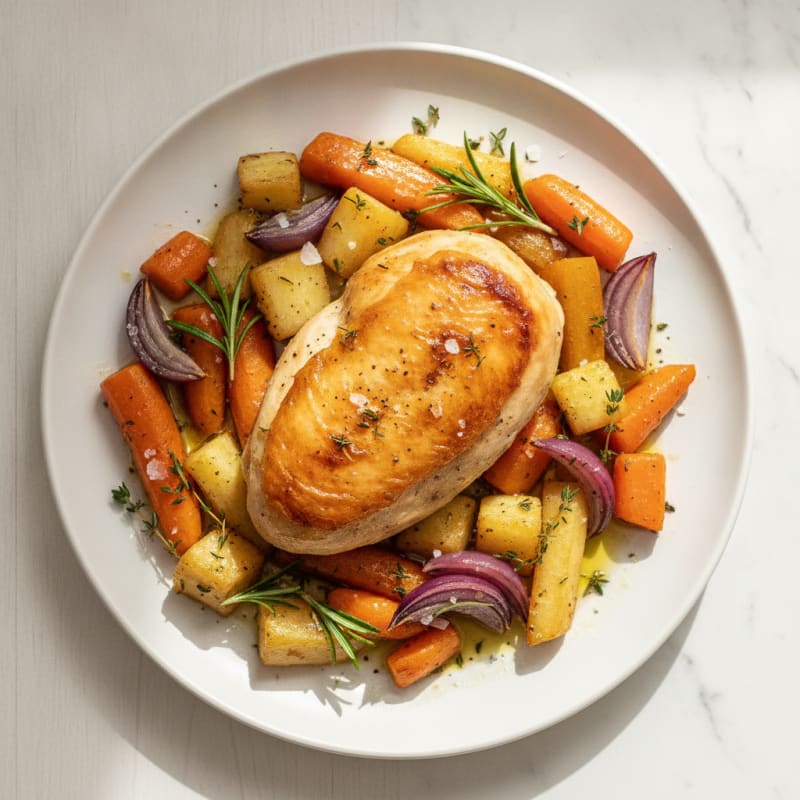 Herb-Roasted Chicken with Root Vegetables
