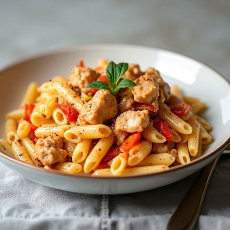 Creamy Cajun Chicken Pasta with Bell Peppers