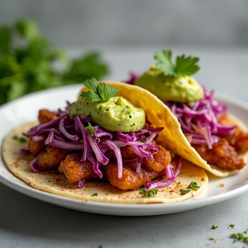 Crispy Pork Carnitas Tacos with Fresh Cabbage Slaw