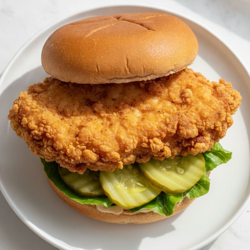 Buttermilk Fried Chicken Sandwich with Pickles
