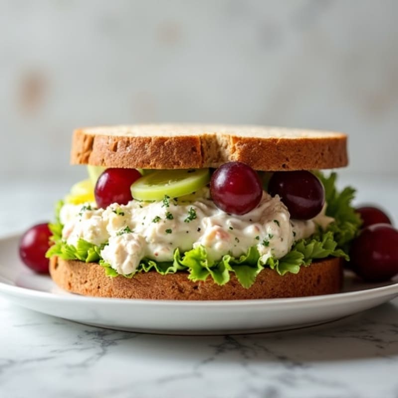 Creamy Greek Yogurt Chicken Salad Sandwich