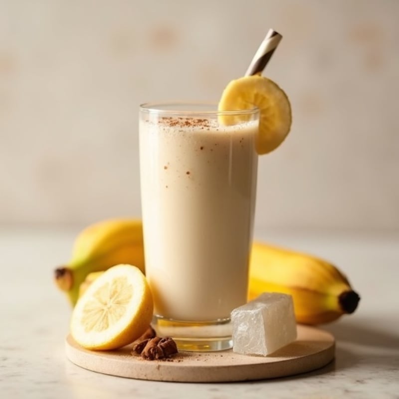 Creamy Vanilla-Cinnamon Banana Protein Smoothie