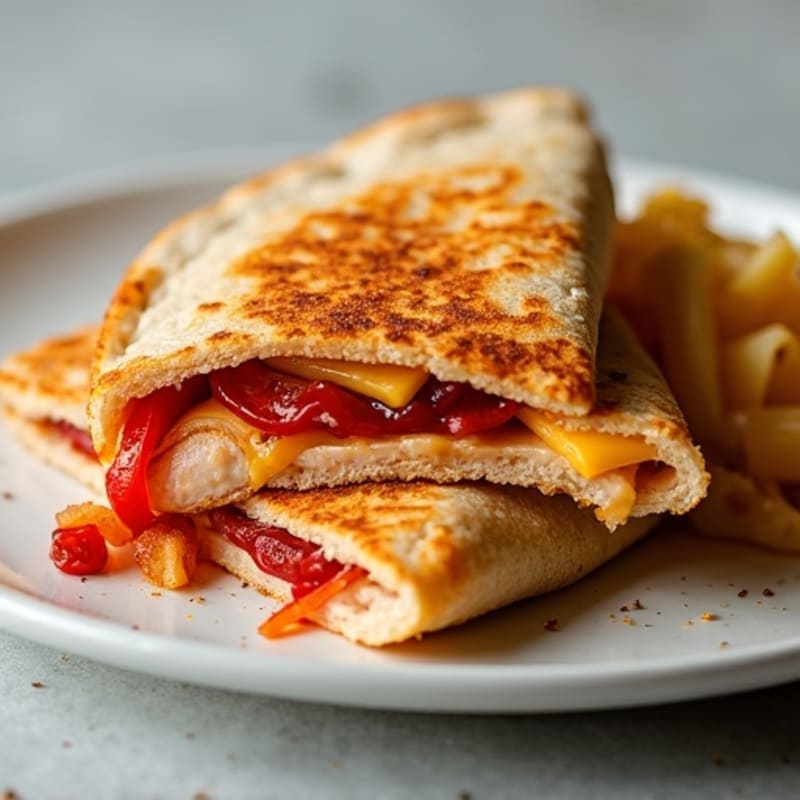 Crispy BBQ Chicken Quesadilla