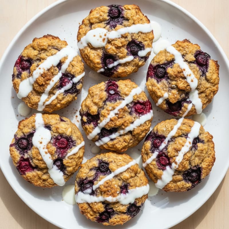 Baked Berry Oatmeal Cups