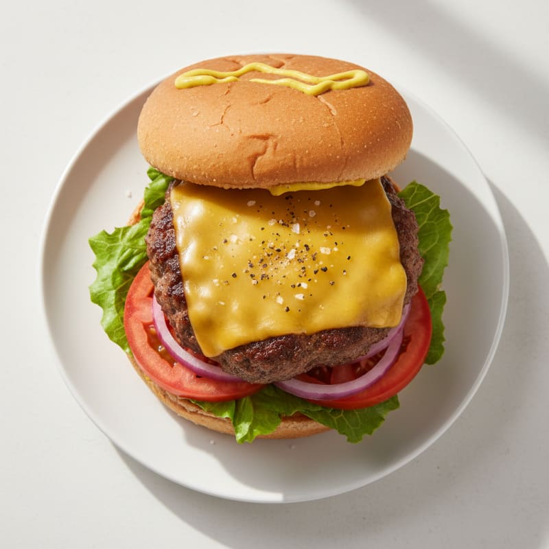 Classic Beef Burger with Cheddar
