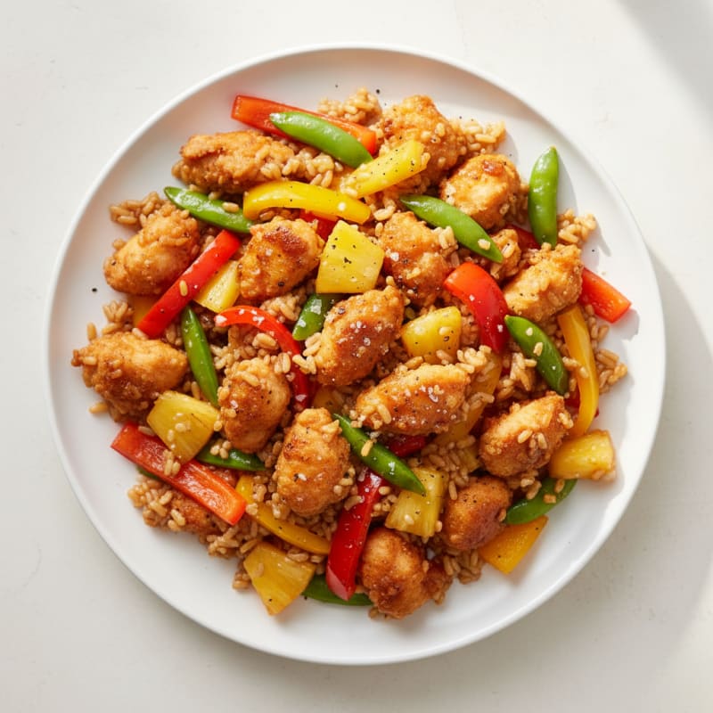 Crispy Sweet and Sour Chicken Stir-Fry