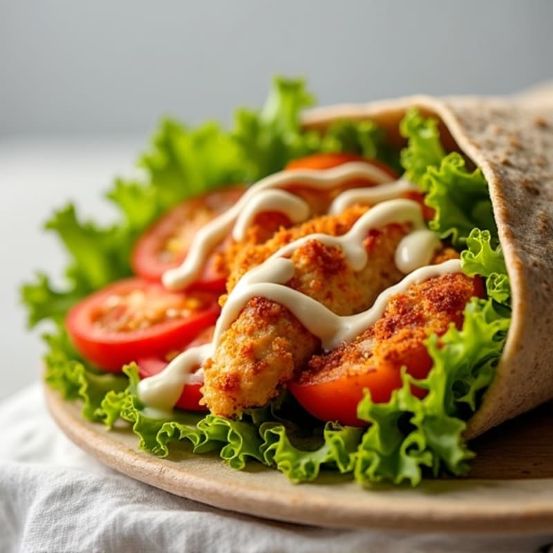 Crispy Buffalo Ranch Chicken Wrap