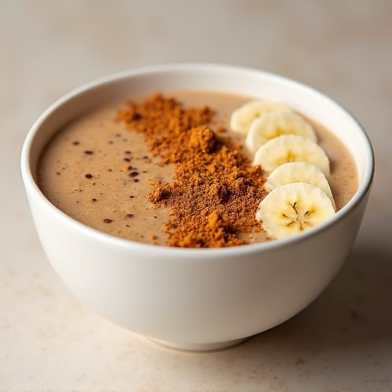 Creamy Gingerbread Protein Smoothie Bowl