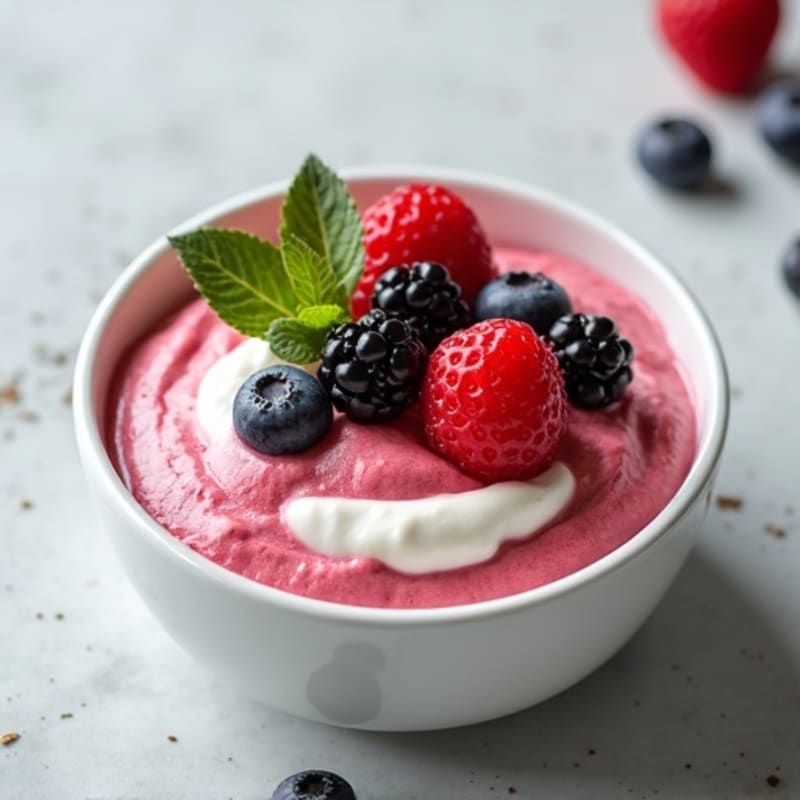 Creamy Greek Yogurt Protein Whip with Fresh Berries