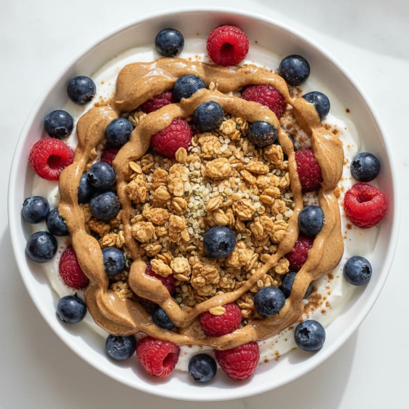 High-Protein Berry and Granola Yogurt Bowl