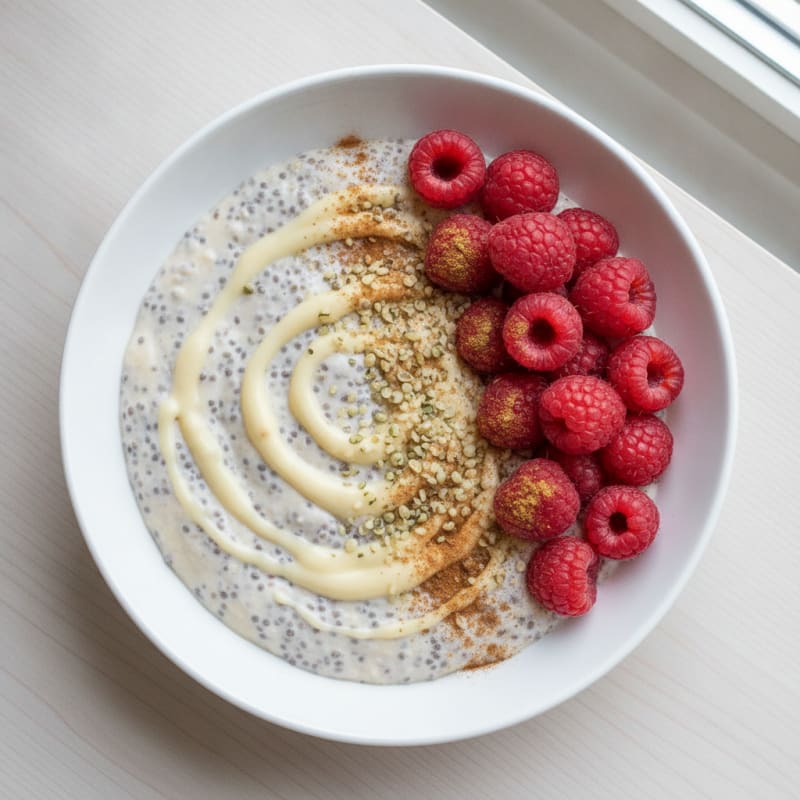 High-Protein Berry Chia Pudding