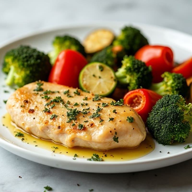 Sheet Pan Lemon Herb Chicken and Crispy Roasted Vegetables