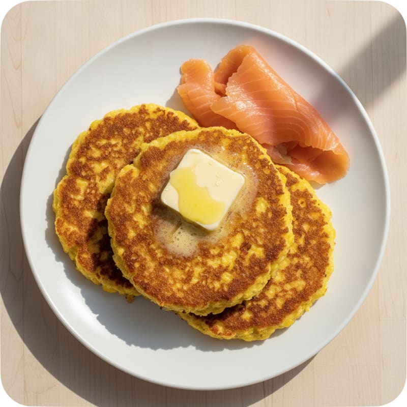 Griddle Corn Cake with Salted Butter