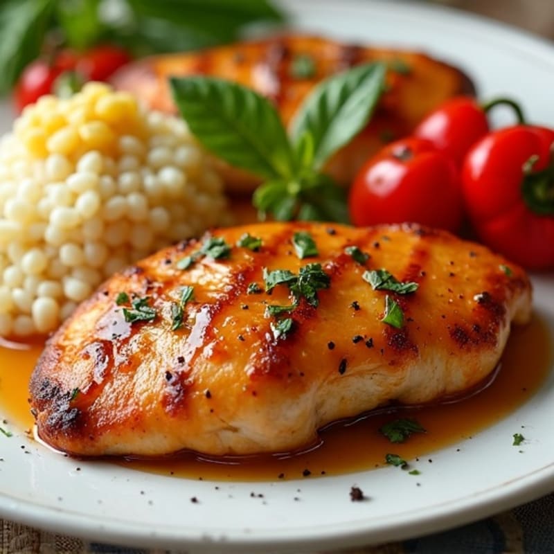 Sheet Pan Honey-Garlic Chicken with Roasted Bell Peppers