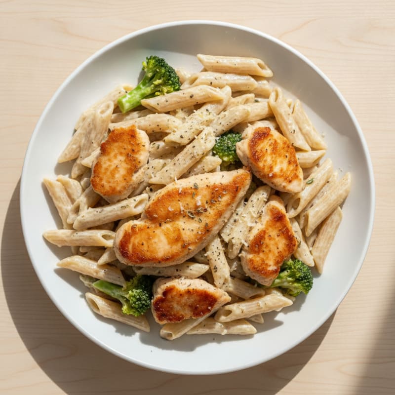 Garlic Parmesan Chicken Alfredo Pasta