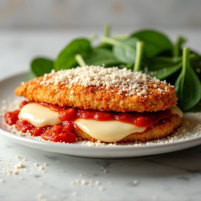 Healthy Crispy Chicken Parmesan