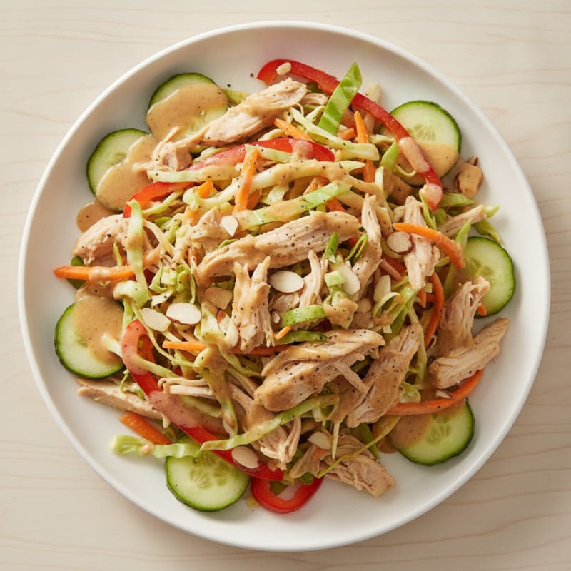 Shredded Chicken and Vegetable Salad