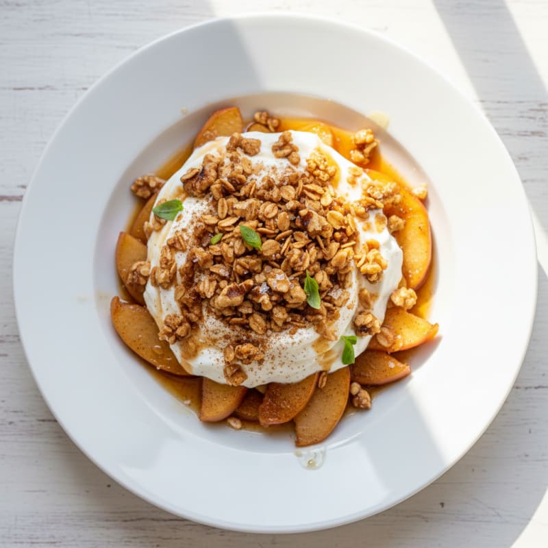 Caramelized Apple Cinnamon Crumble