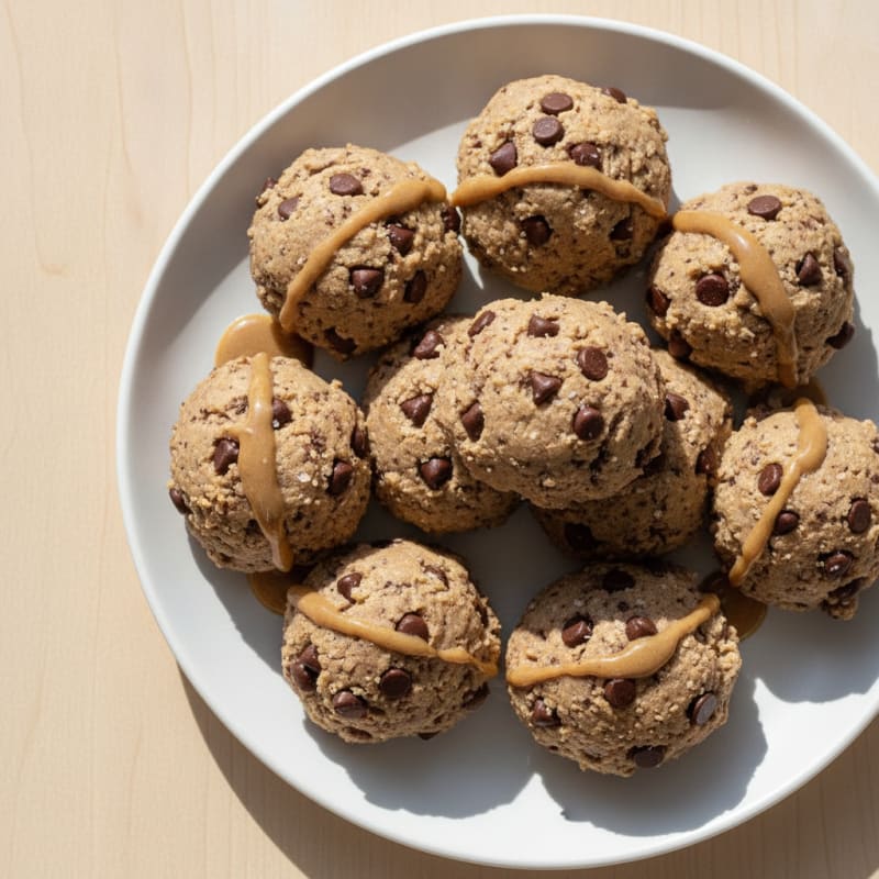 No-Bake Chocolate Chip Protein Cookie Dough Bites