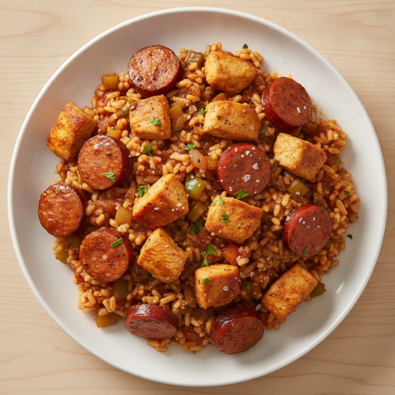 Cajun Chicken and Sausage Jambalaya