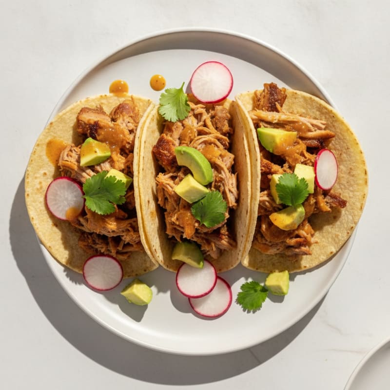 Slow-Cooked Pork Carnitas Tacos