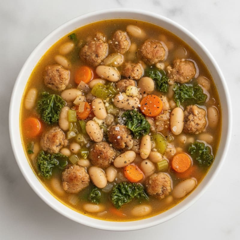 Hearty Sausage and White Bean Soup