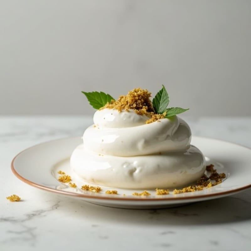 Silky Protein Yogurt with Seaweed Flakes