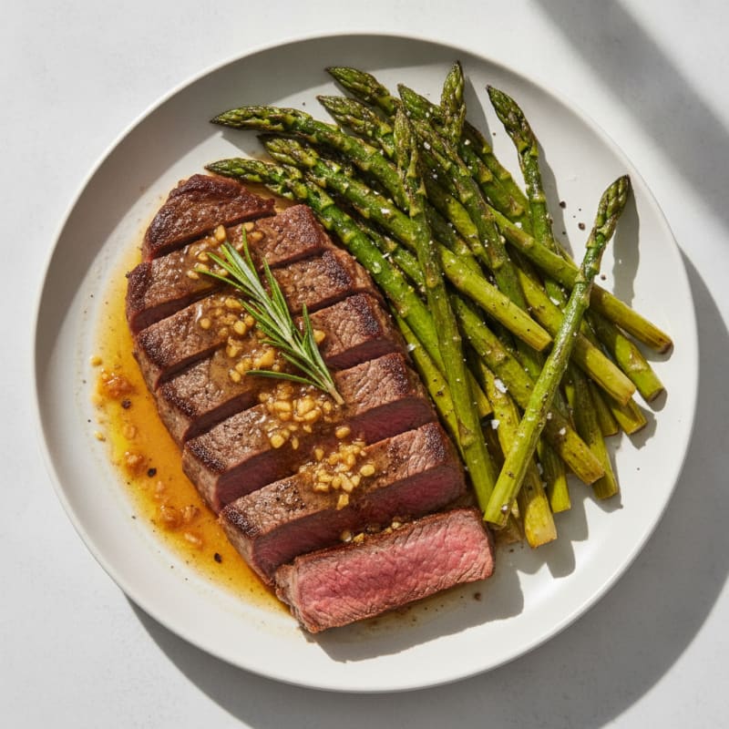Pan-Seared Steak with Garlic Butter