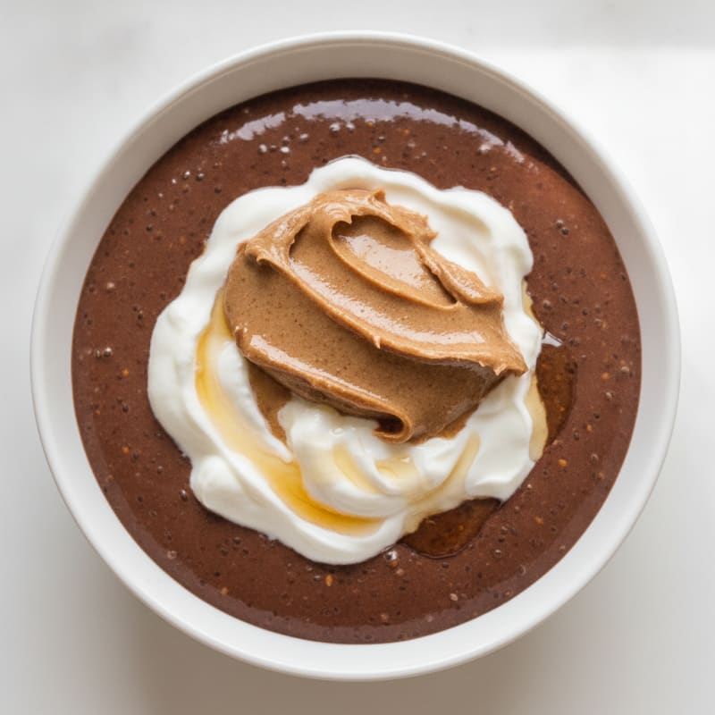 Silky Chocolate Protein Pudding with Greek Yogurt
