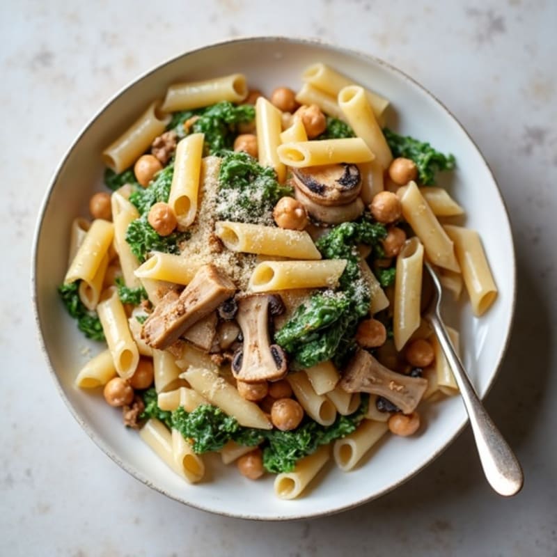 Creamy Truffle Mushroom Protein Pasta