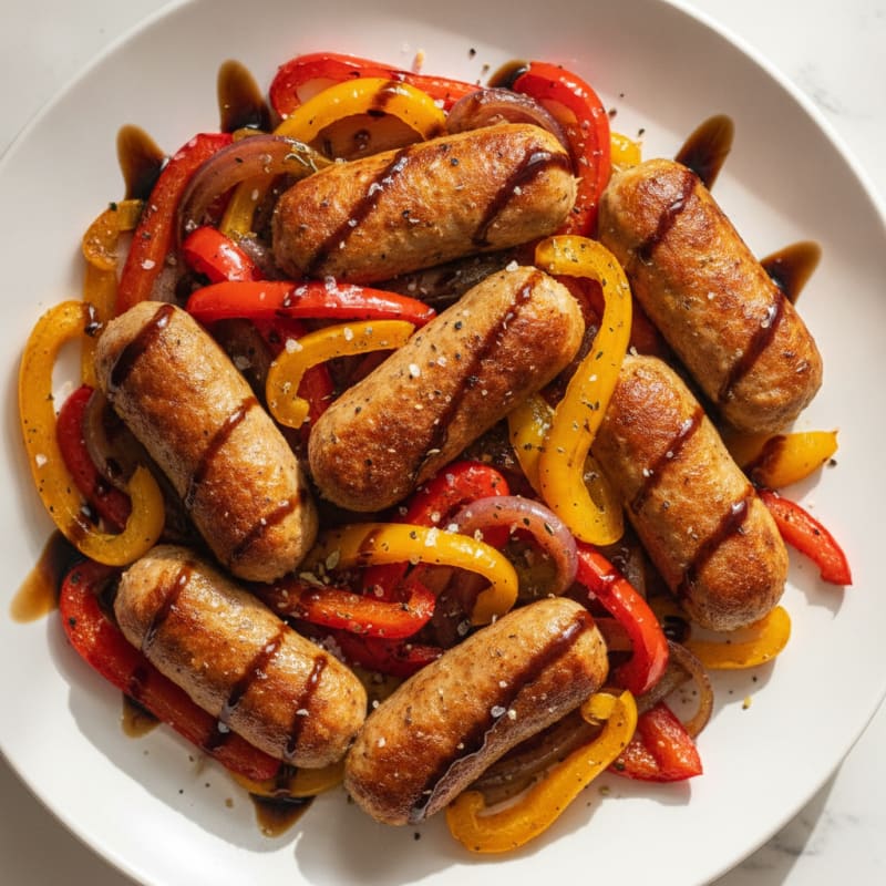 Chicken Sausage with Roasted Peppers